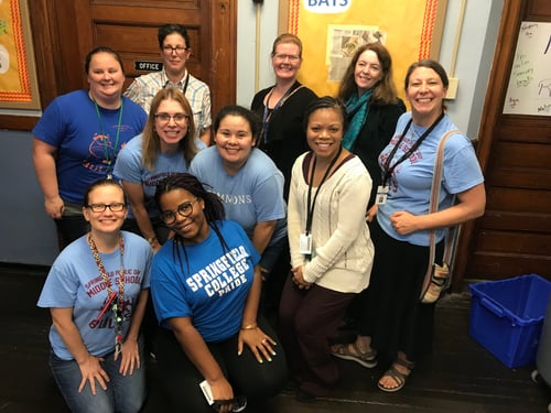Photo of the Springfield Public Day Middle School Team